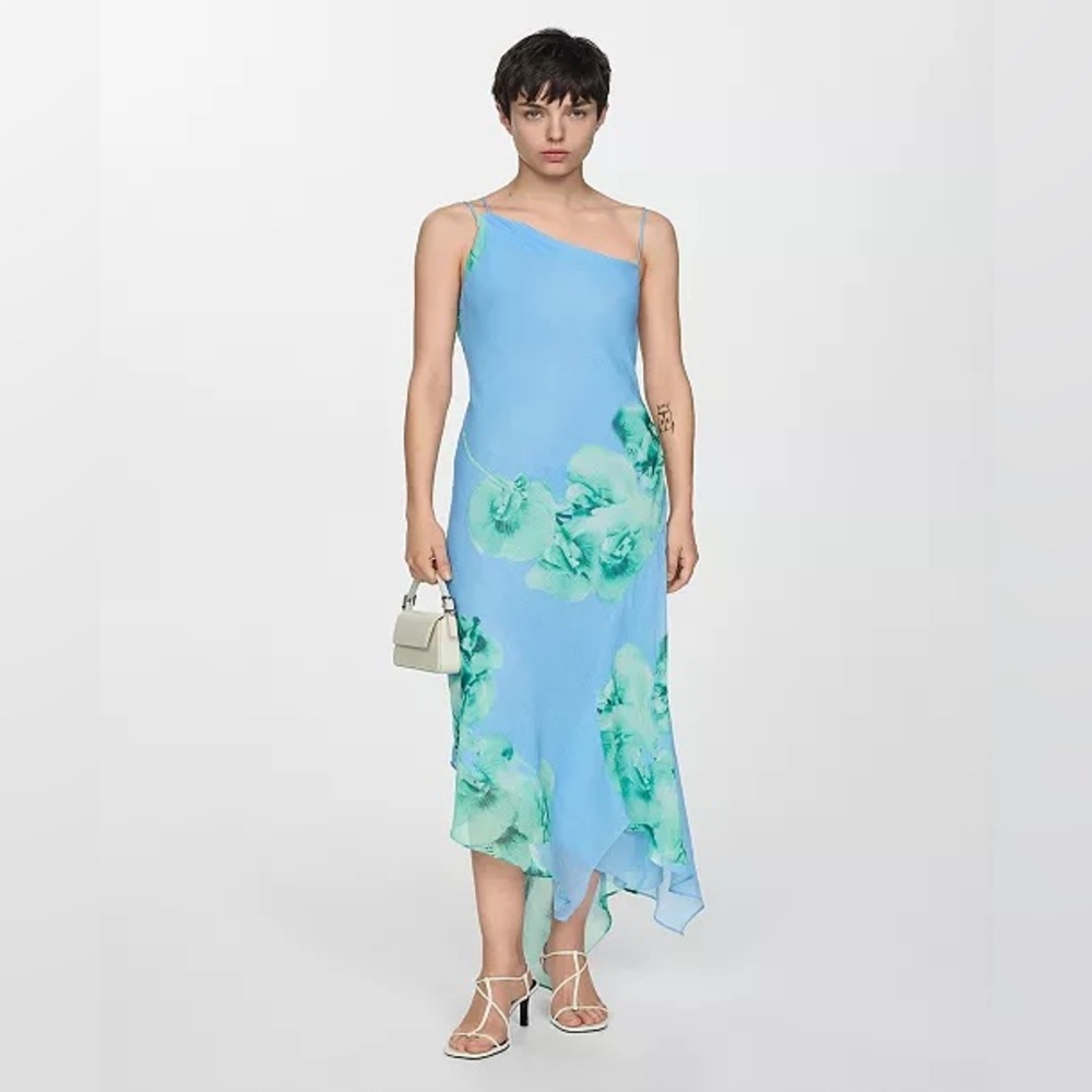 MANGO Philo Asymmetric Slipdress